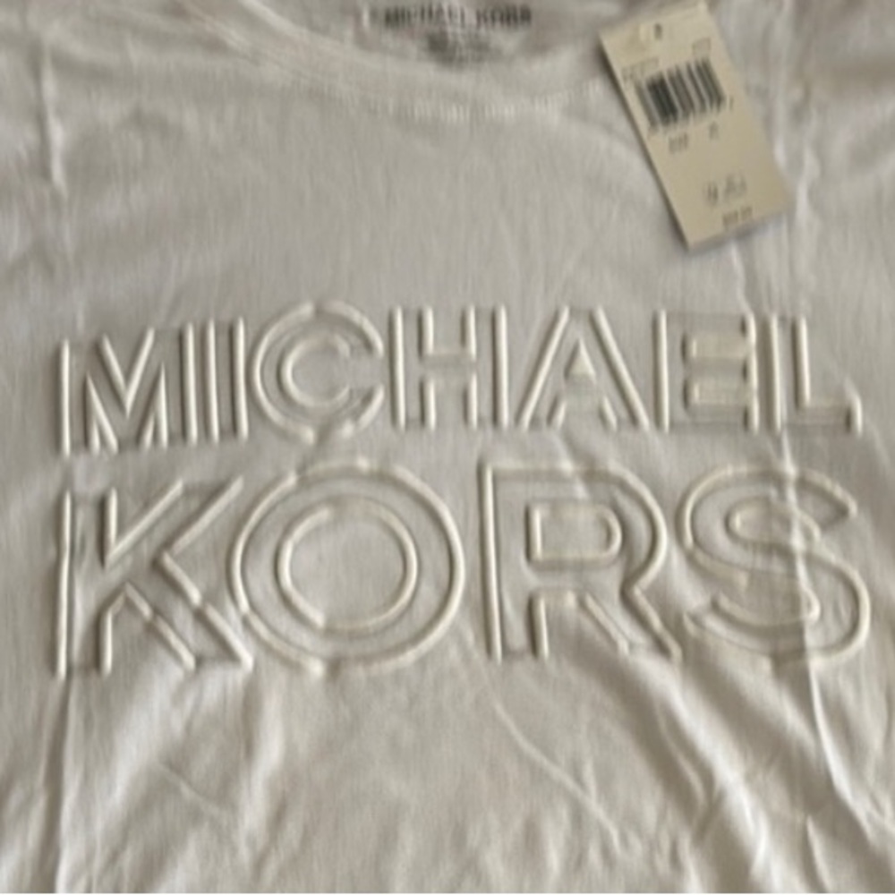 Michael Kors White Long Sleeve Tee